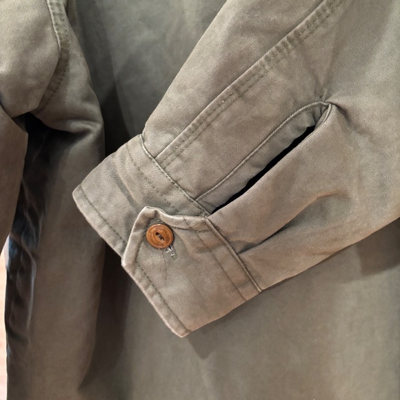 MEN'S QUIKSILVER AITOR HOODED CANVAS UTILITY JACKET COAT LARGE - Picture 7 of 7